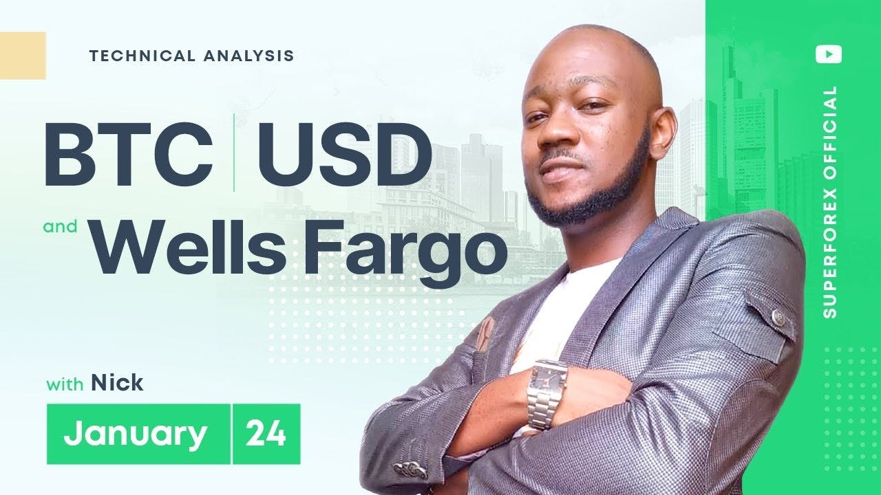 Forex Technical Analysis - BTC/USD | Wells Fargo | 24.01.2023